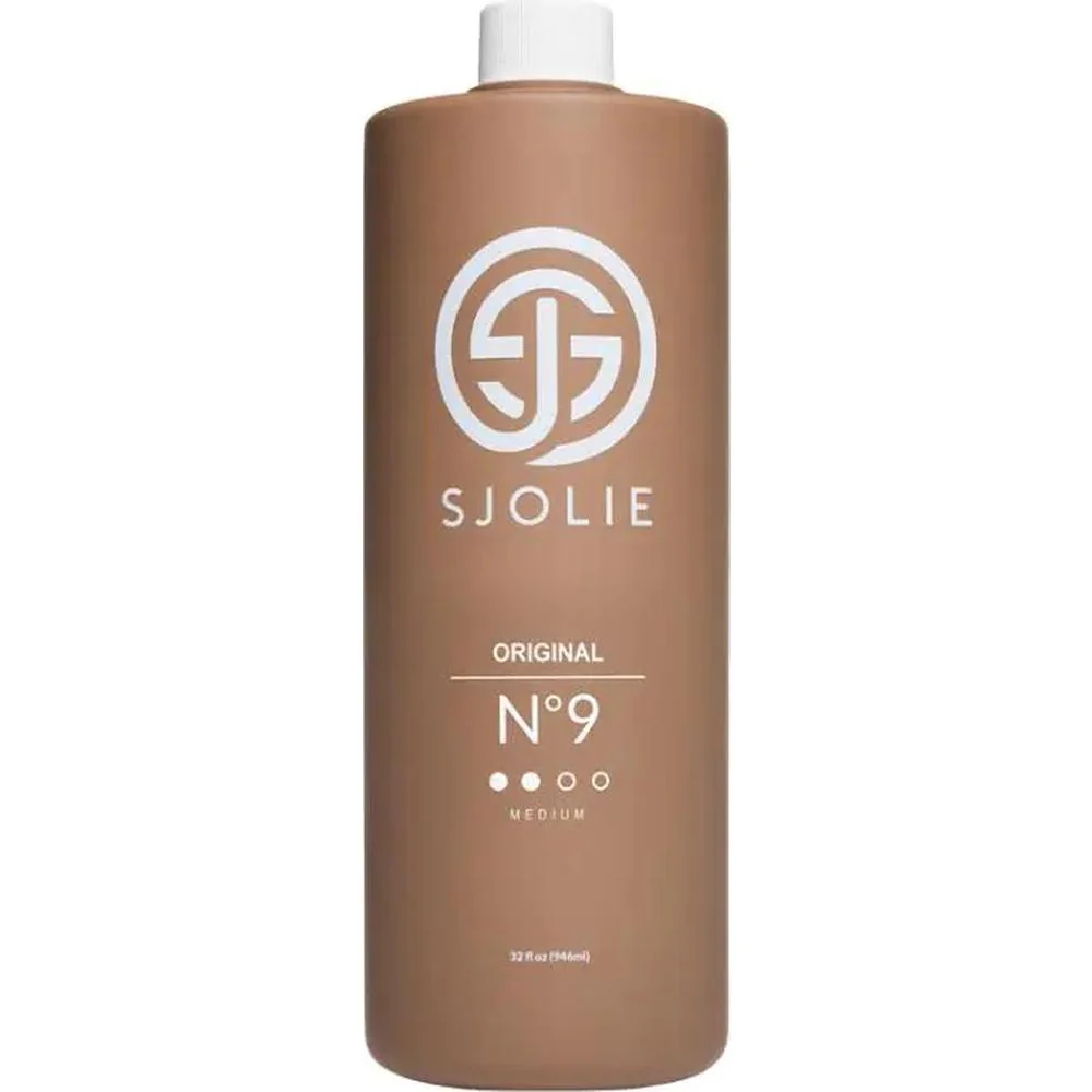 Sjolie Solution No. 9 - Medium Spray Tan Solution - HVLP and Airbrush Tanning / 32 fl. oz. - 946 mL.
