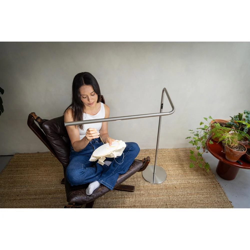 Slimline 4 Floor Lamp - Brushed Steel - The Perfect Manicure Lamp - Image 5