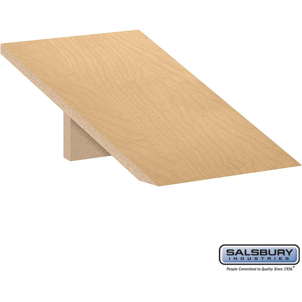 Sloping Hood - for 12" Wide - 18 Inch Deep Designer Wood Locker - 1 Wide by Salsbury - Image 8