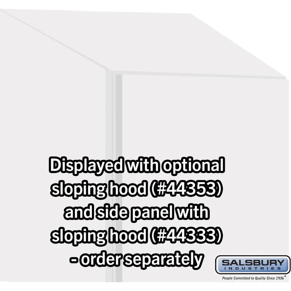 Sloping Hood - for 12" Wide - 18 Inch Deep Premier Wood Locker - 1 Wide by Salsbury - Image 3