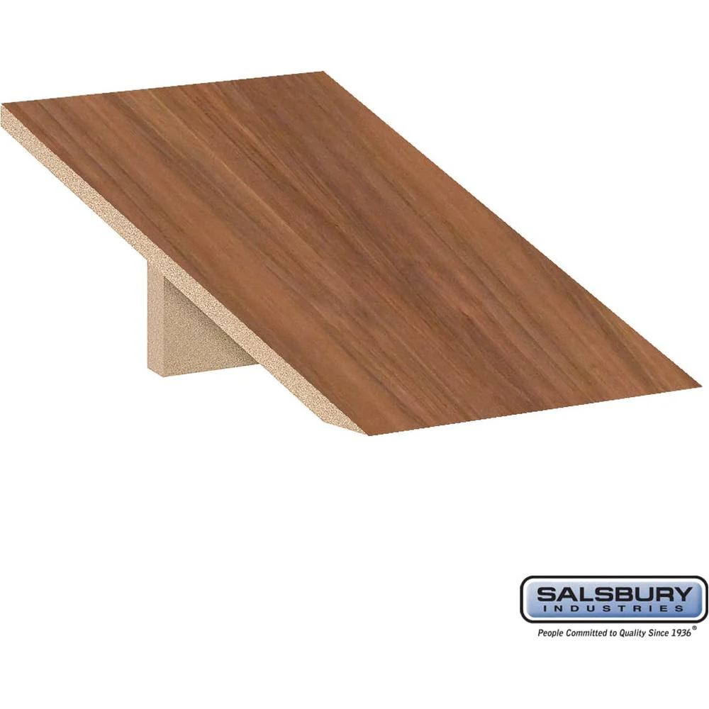 Sloping Hood - for 12" Wide - 18 Inch Deep Premier Wood Locker - 1 Wide by Salsbury - Image 5