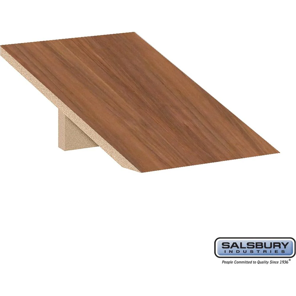 Sloping Hood - for 15" Wide - 18 Inch Deep Premier Wood Locker - 1 Wide by Salsbury - Image 2