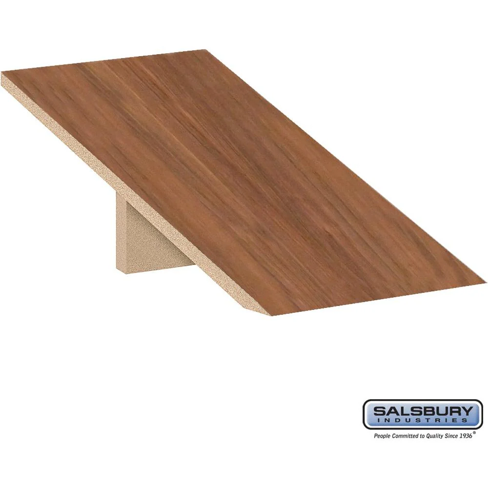Sloping Hood - for 15" Wide - 24 Inch Deep Premier Wood Locker - 1 Wide by Salsbury - Image 2