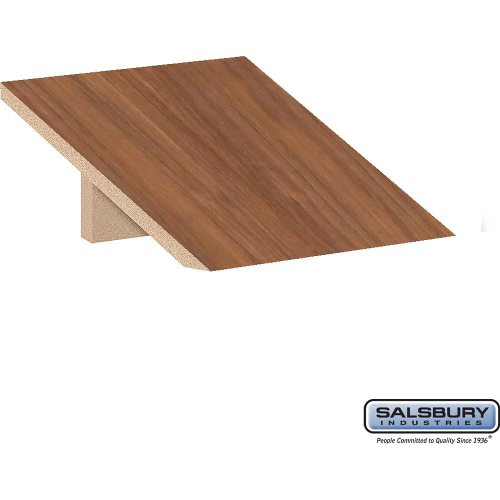 Sloping Hood - for 18" Wide - 18 Inch Deep Premier Wood Locker - 1 Wide by Salsbury - Image 5