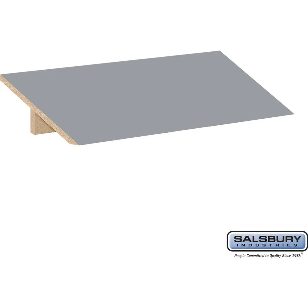 Sloping Hood - for 18" Wide - 18 Inch Deep Premier Wood Locker - 3 Wide by Salsbury - Image 8