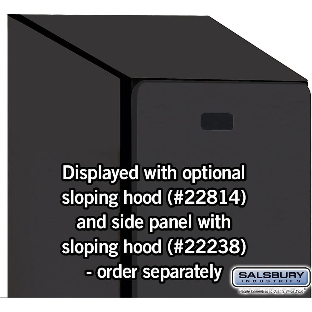 Sloping Hood - for 18" Wide - 24 Inch Deep Designer Wood Locker - 1 Wide by Salsbury - Image 3