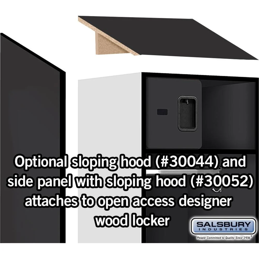 Sloping Hood - for Open Access Designer Locker and Designer Gear Locker - 24" Deep by Salsbury - Image 2