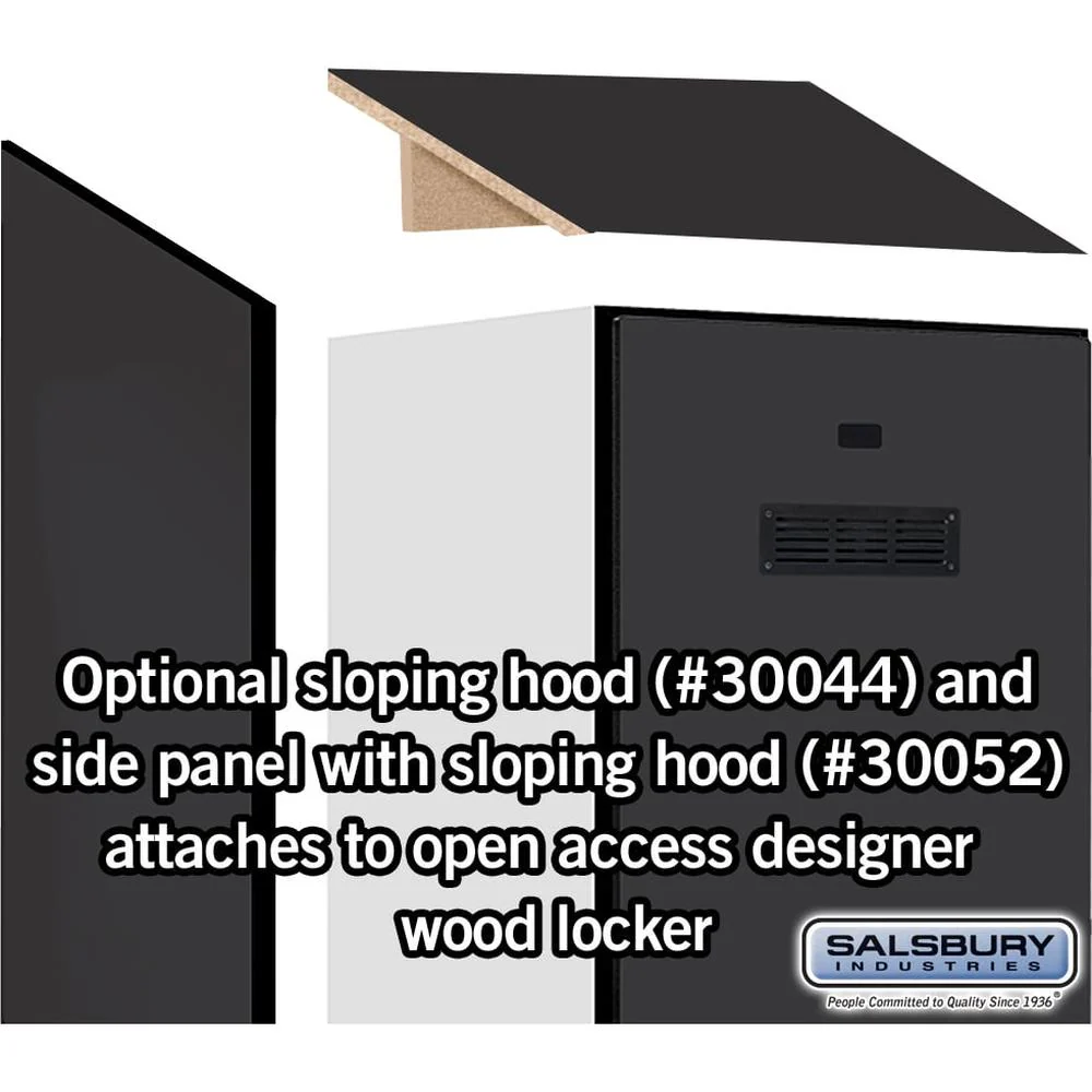 Sloping Hood - for Open Access Designer Locker and Designer Gear Locker - 24" Deep by Salsbury - Image 3