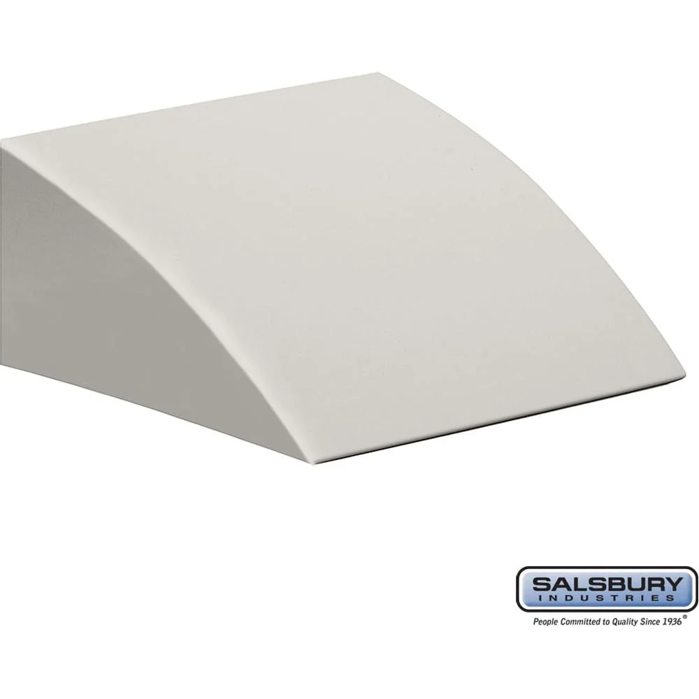 Sloping Hood for Plastic Locker - 1 Wide - Dark Gray by Salsbury