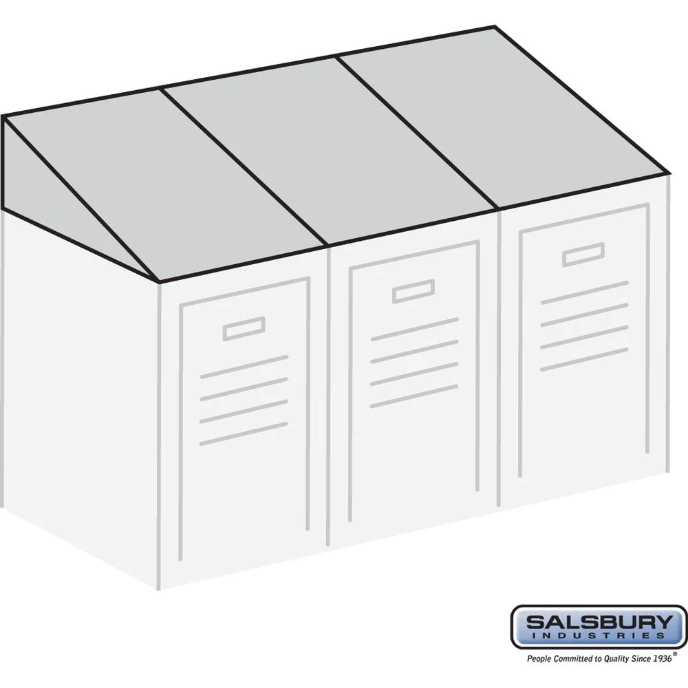 Sloping Hood - for up to (3) 18 Inch Wide Lockers - 21 Inch Deep by Salsbury - Image 4