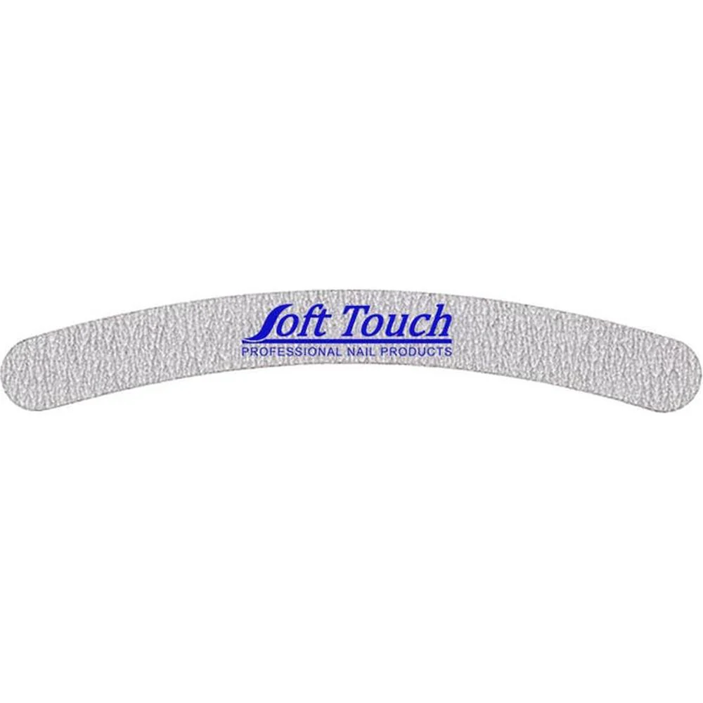 Soft Touch 7" Cushioned Banana Nail File - Zebra 100/180 Grit