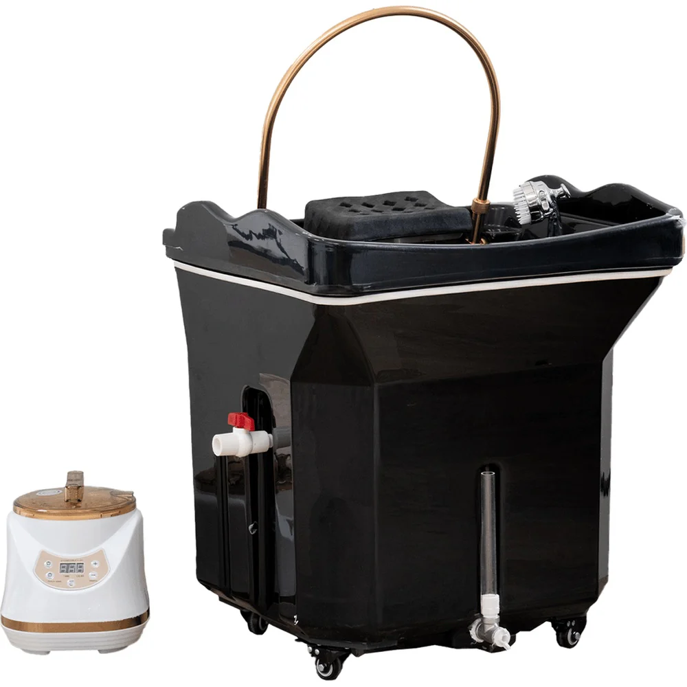 Soleil Non-Plumbed Portable Head Spa Kit - Black / Ideal for Mobile Therapists, Salons, Spas, Wellness Centers, Gyms, Hotels, and More! - Image 3