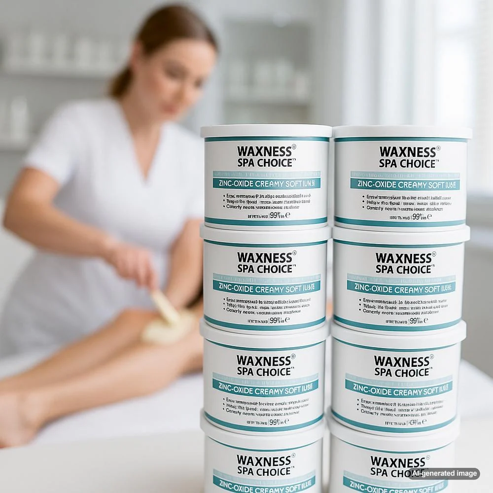Spa Choice Zinc Oxide Creamy Soft Wax Tin / Case of 8 - 14 oz. - 397 Grams per Can by Waxness