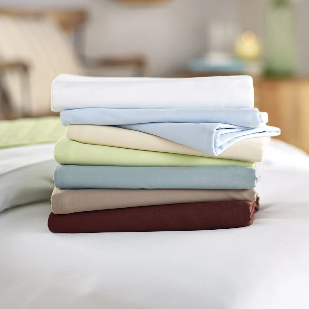 Sposh Microfiber Sheet - Traditional FITTED Sheet with Elastic / Spa Blue / 32.5"W x 73"L x 6.5"D Pocket - Image 4