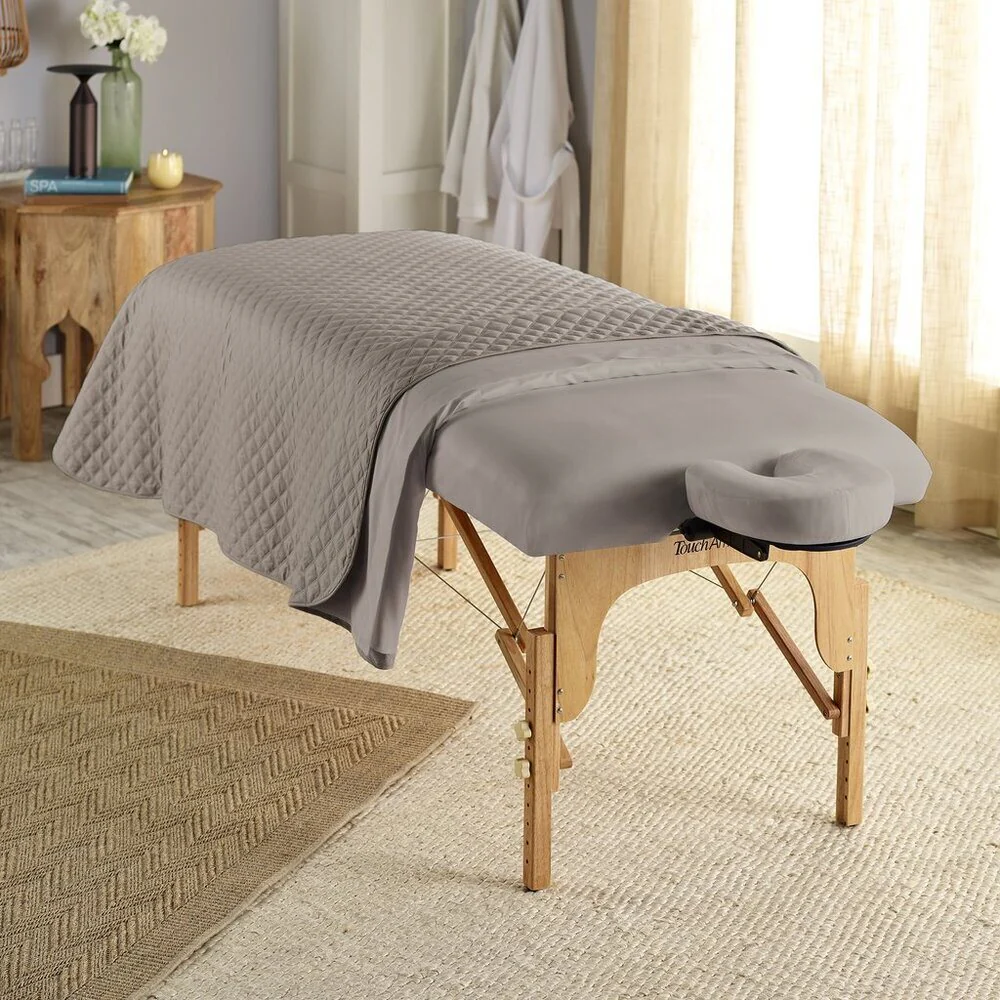 Sposh Microfiber Sheet - Traditional FLAT Sheet / Moonstone Gray / 56"W x 87"L - Image 3