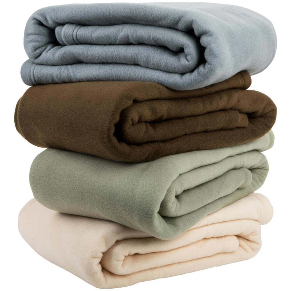 Sposh Plush Fleece Blanket - Sage / 54"W x 80"L - Image 2