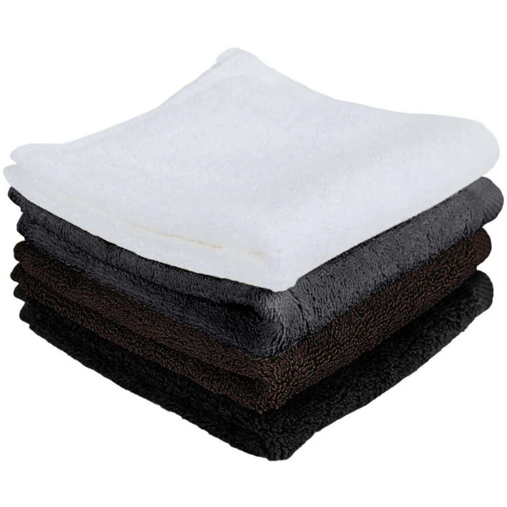 Sposh Treatment Room Terry Washcloth - 100% Ring Spun Cotton 400 GSM - SLATE GREY / 13" X 13" - 12 Count - Image 3