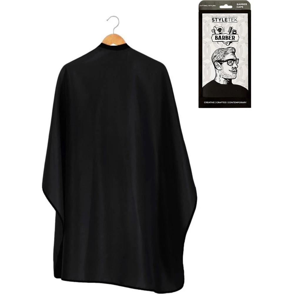 StyleTek Barber Cape - 45" x 60" / Black