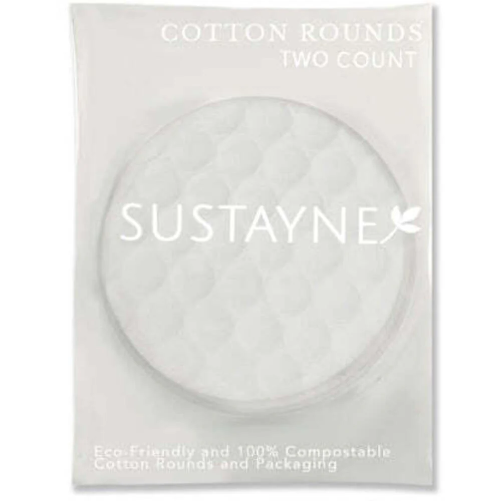 Sustayne Cotton Rounds / Case = 2 Per Pack X 1000 Packs = Case of 2,000 Cotton Rounds - Image 2