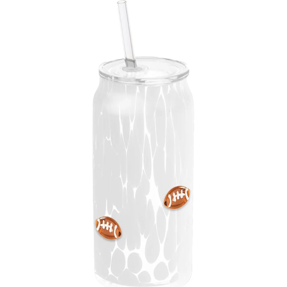 Swig Life Charm Glass - White Football / 23 oz.