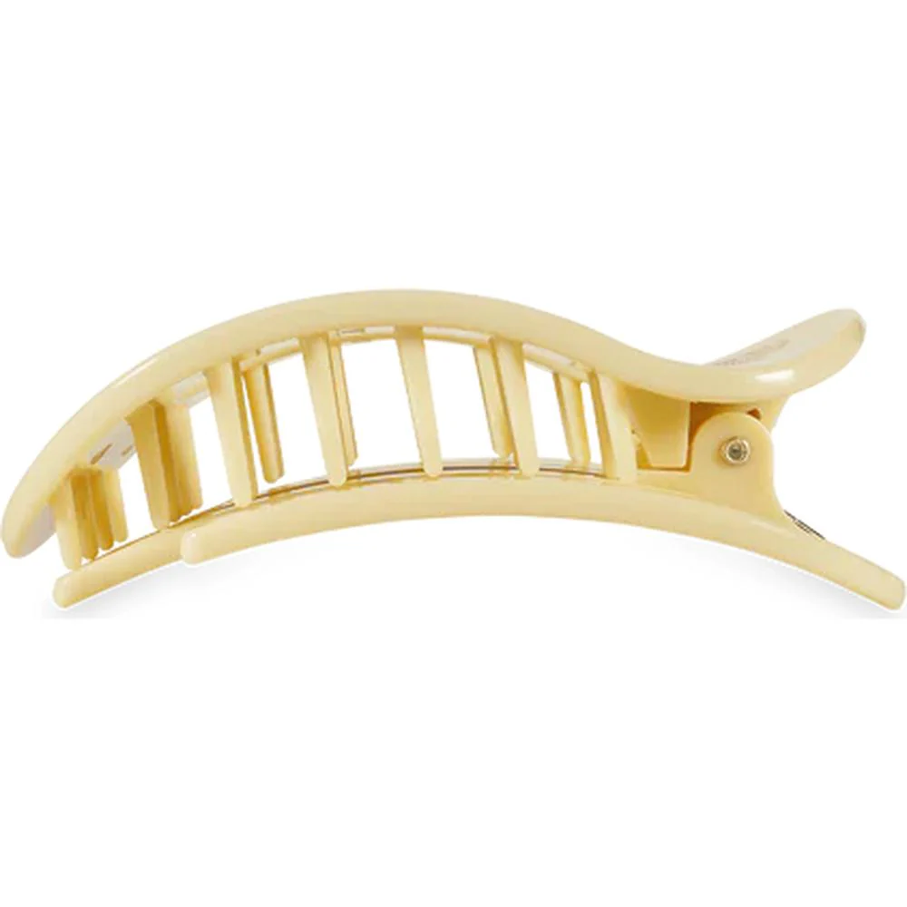 Teleties Flat Butter Yellow Hair Clip Small - Image 2