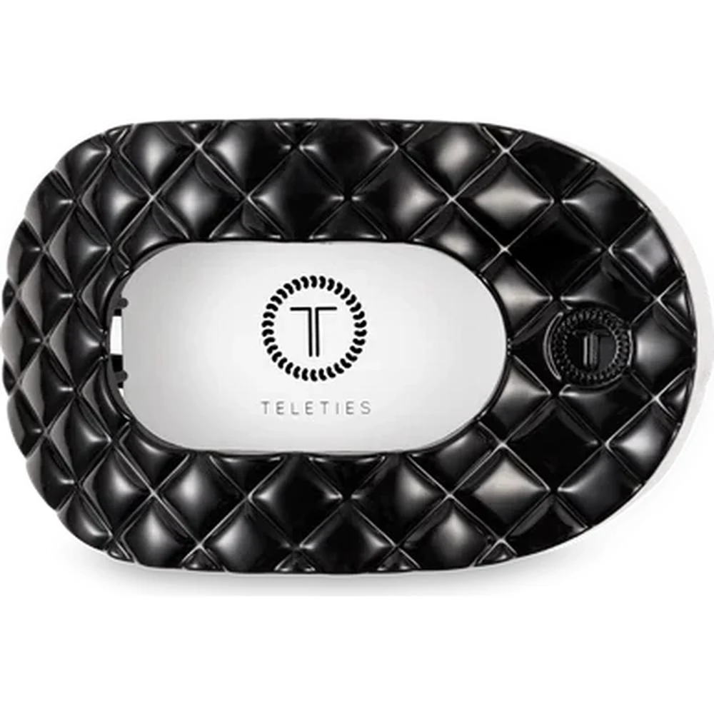 Teleties Flat Clip Round Quilt Small - Jet Black - Image 2