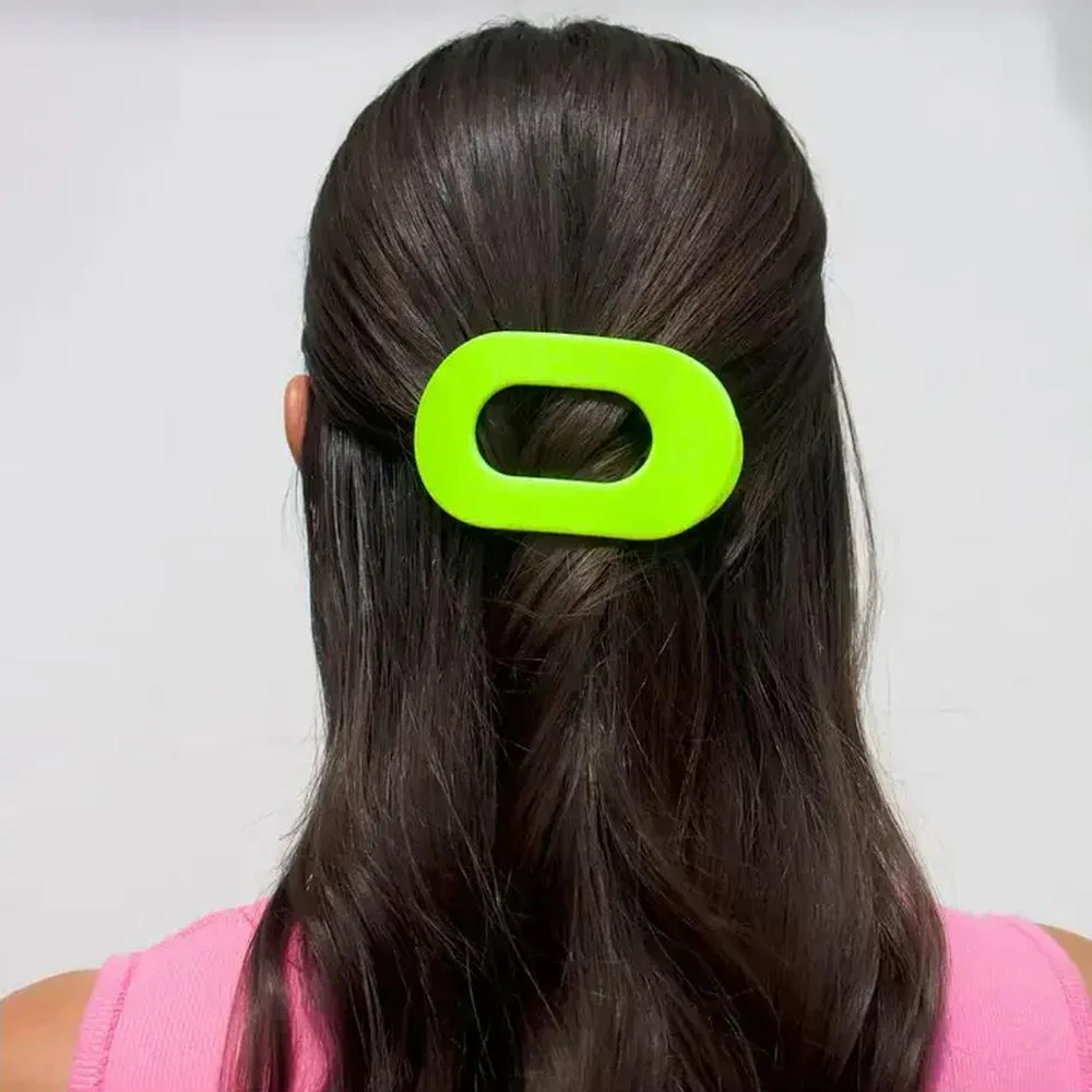 Teleties Round Flat Hair Clip Summer Brights Collection / Large - Image 2