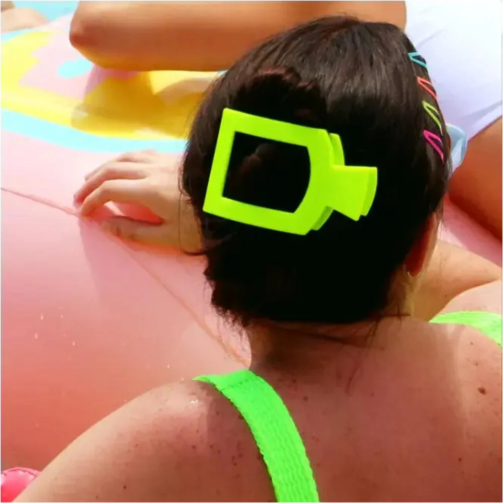 Teleties Square Flat Hair Clip Summer Brights Collection / Small - Image 3
