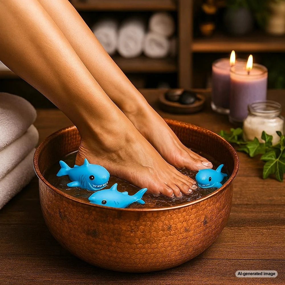 π¦ Toe-Biter - Spa Shark Pedicure Bowl Floats - Add a Bite of Fun to Every Pedi / Case of 24