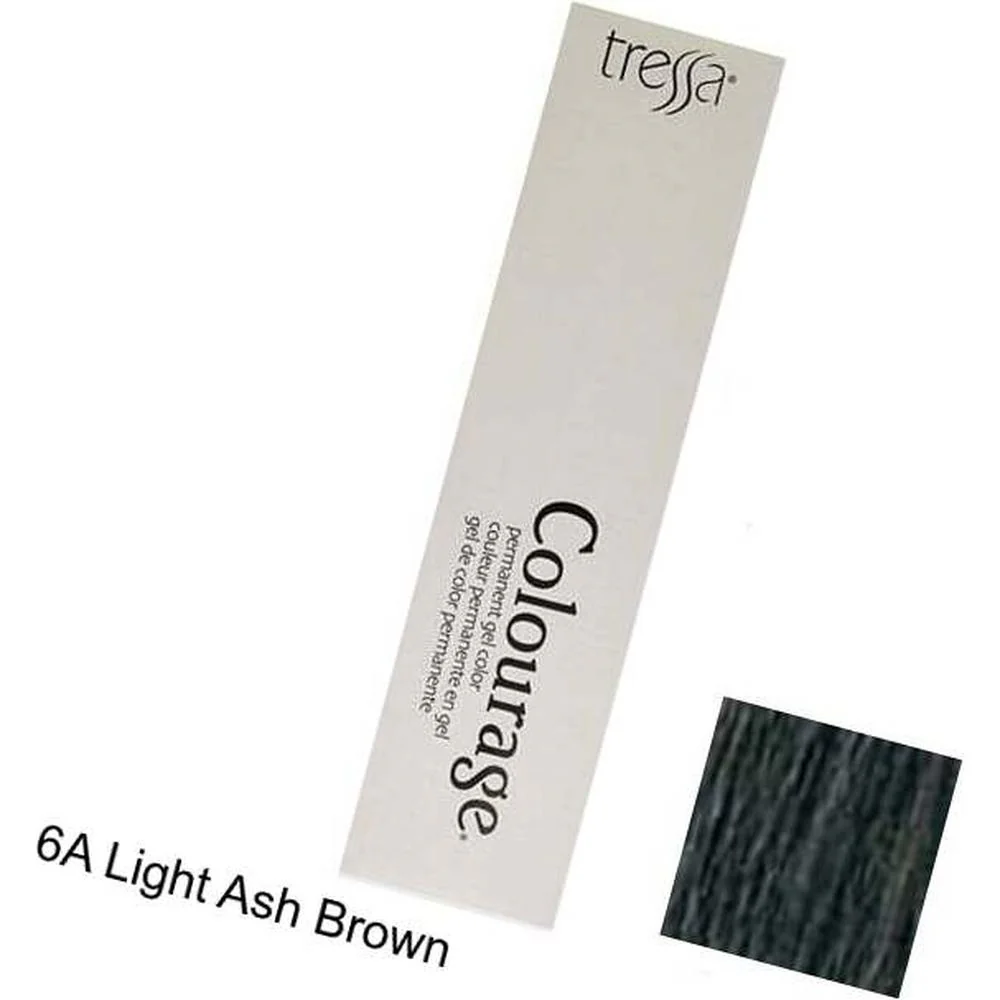 Tressa Colourage Permanent Gel Color - 6A Light Ash Brown / 2 oz.