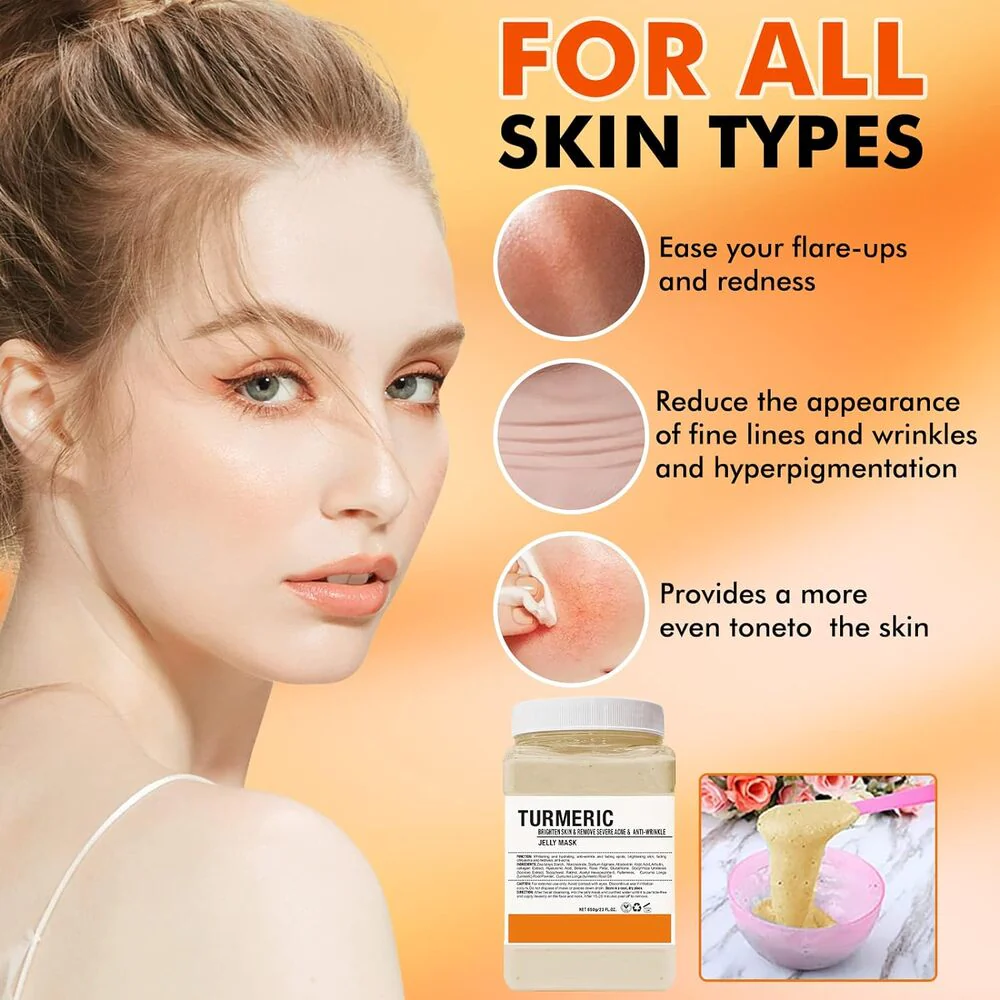 TurmeGlow Revitalizing Turmemic Jelly Mask / 23 oz. - 650 grams by Jeluxe Masks - Image 2