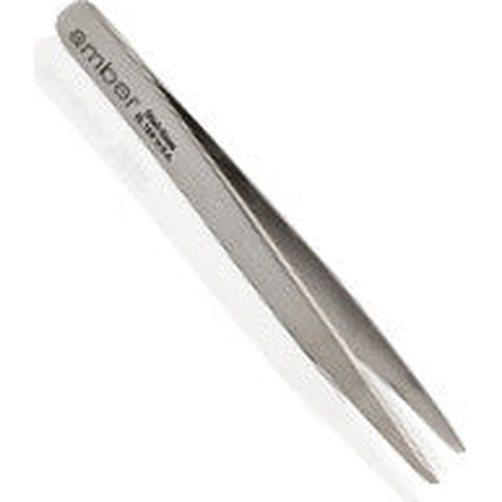 Tweezers - Slanted Stainless Steel by Amber Products