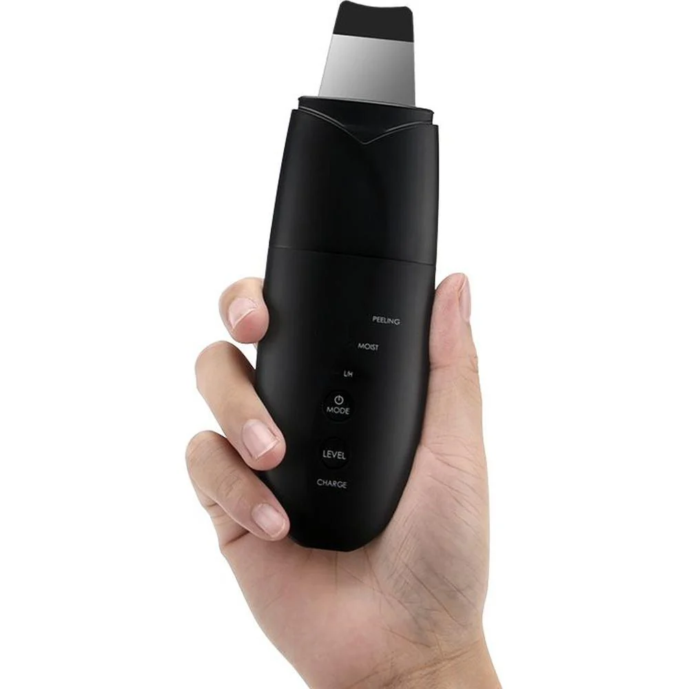 Unique Dual-Head Skin Scrubber to Cleanse, Smooth and Exfoliate / Black - Image 2