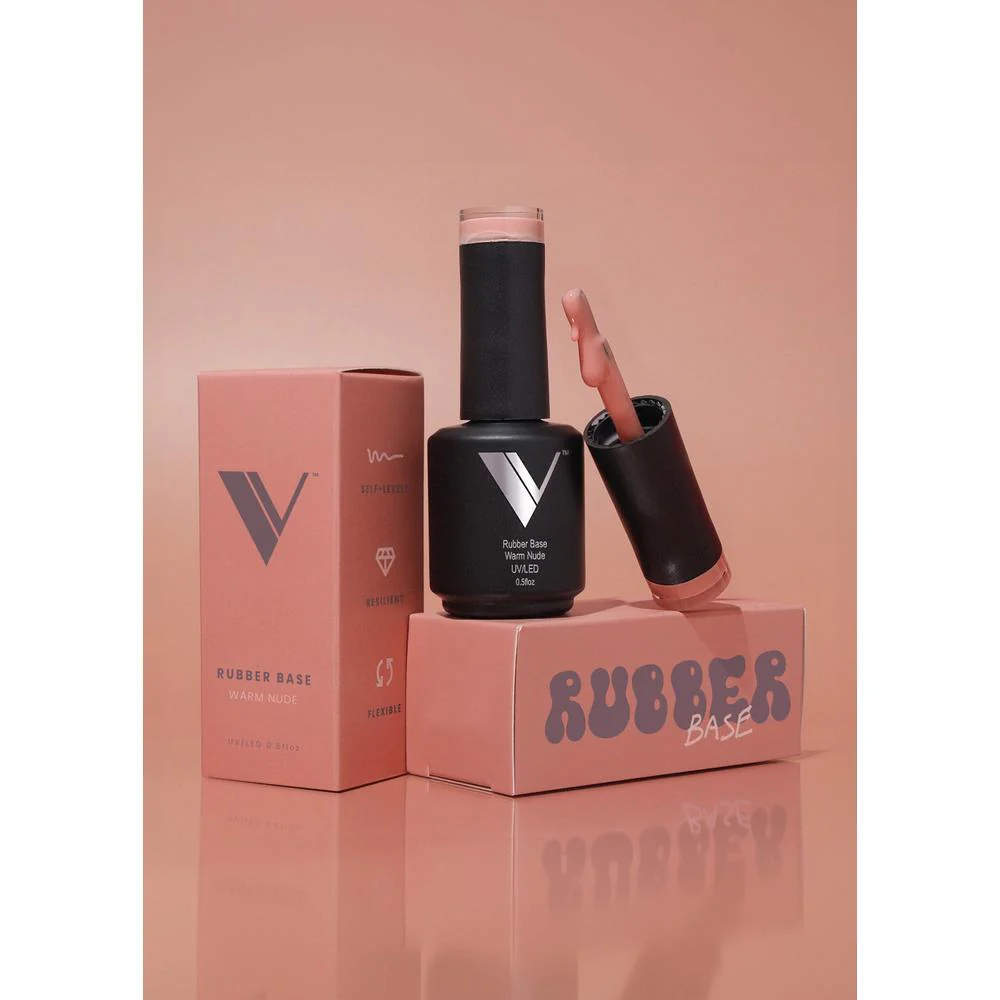 V Beauty Pure - Rubber Base - #Warm Nude / 0.5 fl. oz. - 15 mL.