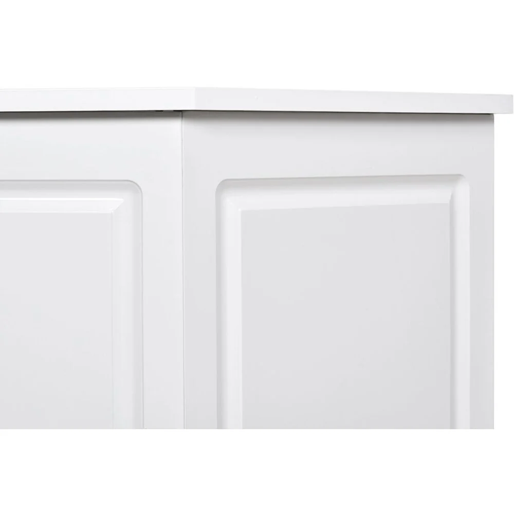 Valencia LED Reception Desk - Center / Available in White, Meteor Black, Silver and Rustic Teak by DIR Salon Furniture - Image 6