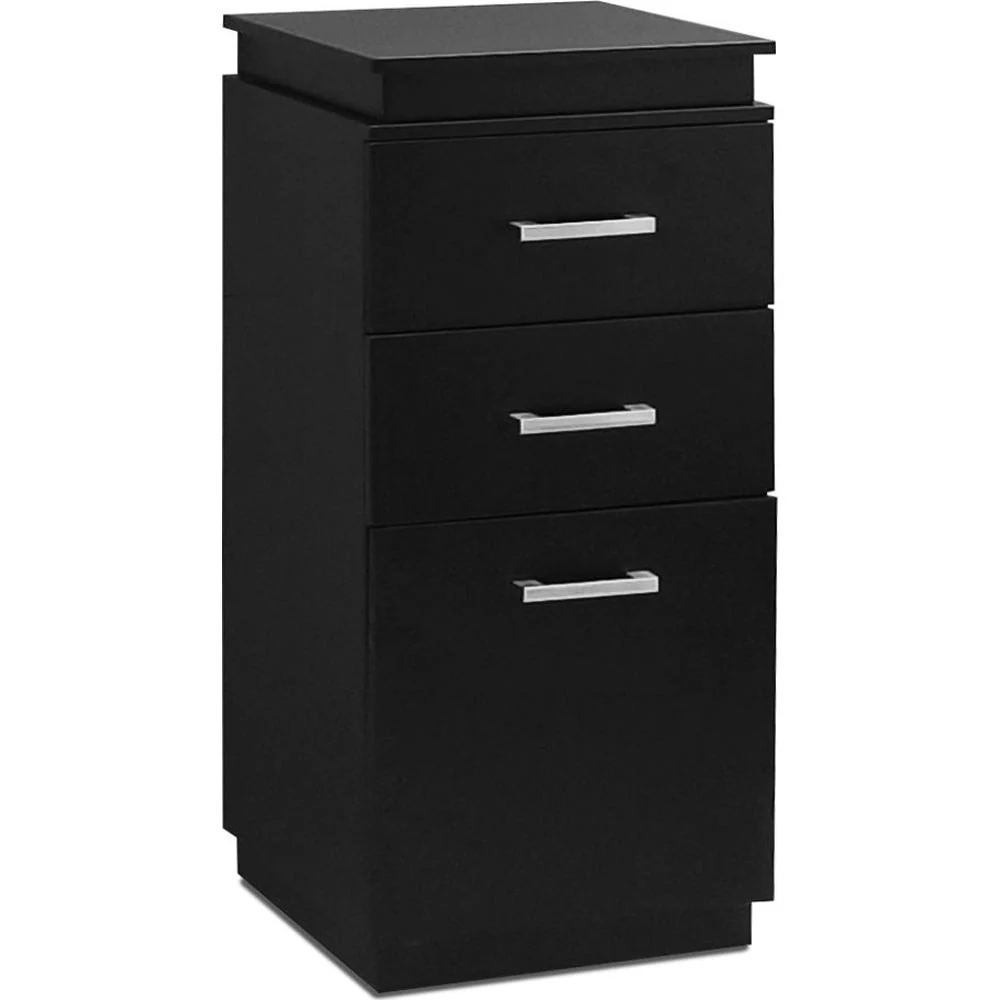 Veronica Styling Station Side Cabinet / Black by Deco Salon Furniture - Image 3