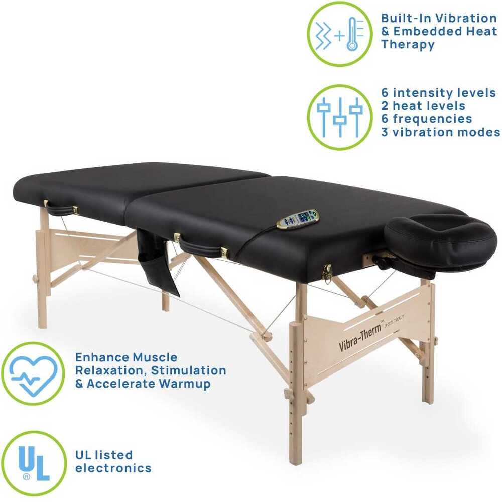 Vibra-Therm™ Sports Therapy Table / Portable Massage Table with Vibration and Heat by EarthLite - Image 4