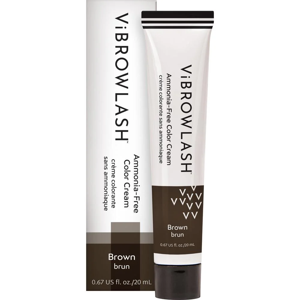 ViBrowLash - Brown Lash & Brow Tint - Ammonia-Free Color Cream / 20 mL.