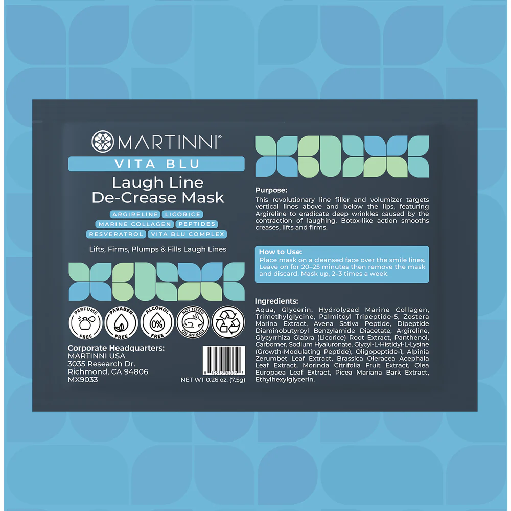 VITA BLU Laugh Line De-Crease Mask / 20 Treatment Masks by Martinni - Image 2
