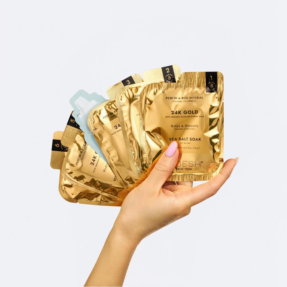Voesh 6-Step Pedi In A Box - Imperial Gold - Image 2