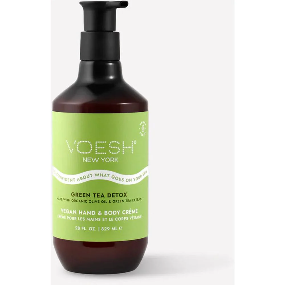 Voesh Vegan Body & Hand Creme - Detox Green Tea / 28 oz. - 829 mL. - Image 6