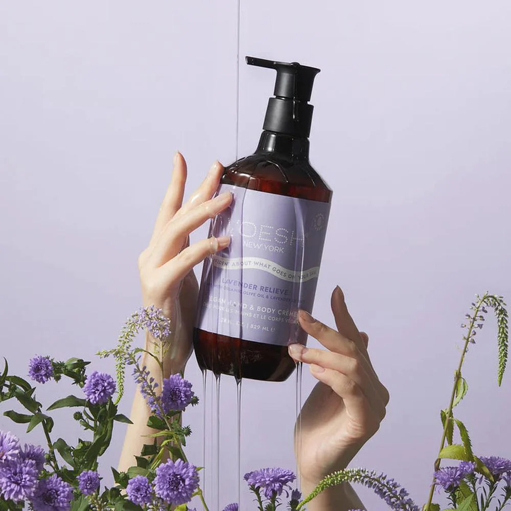 Voesh Vegan Body & Hand Creme - Lavender Relieve / 28 oz. - 829 mL. - Image 4