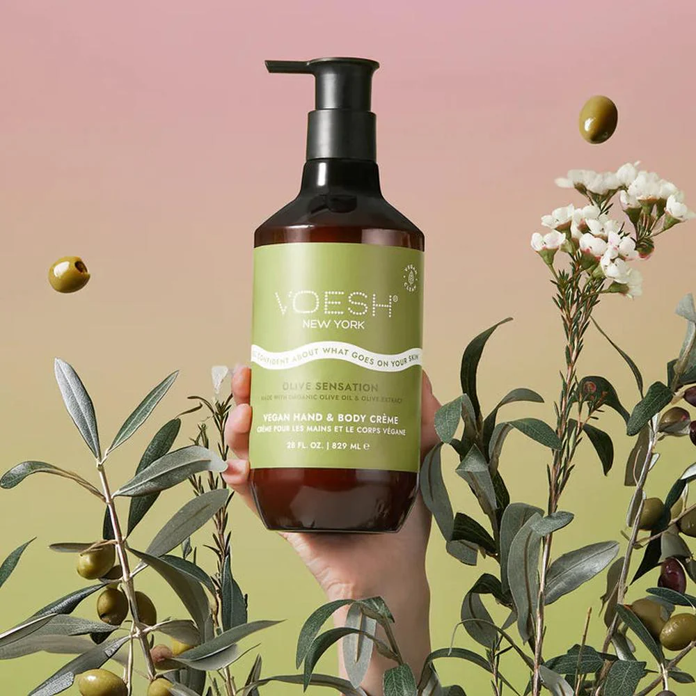 Voesh Vegan Body & Hand Creme - Olive Sensation / 28 oz. - 829 mL. - Image 6