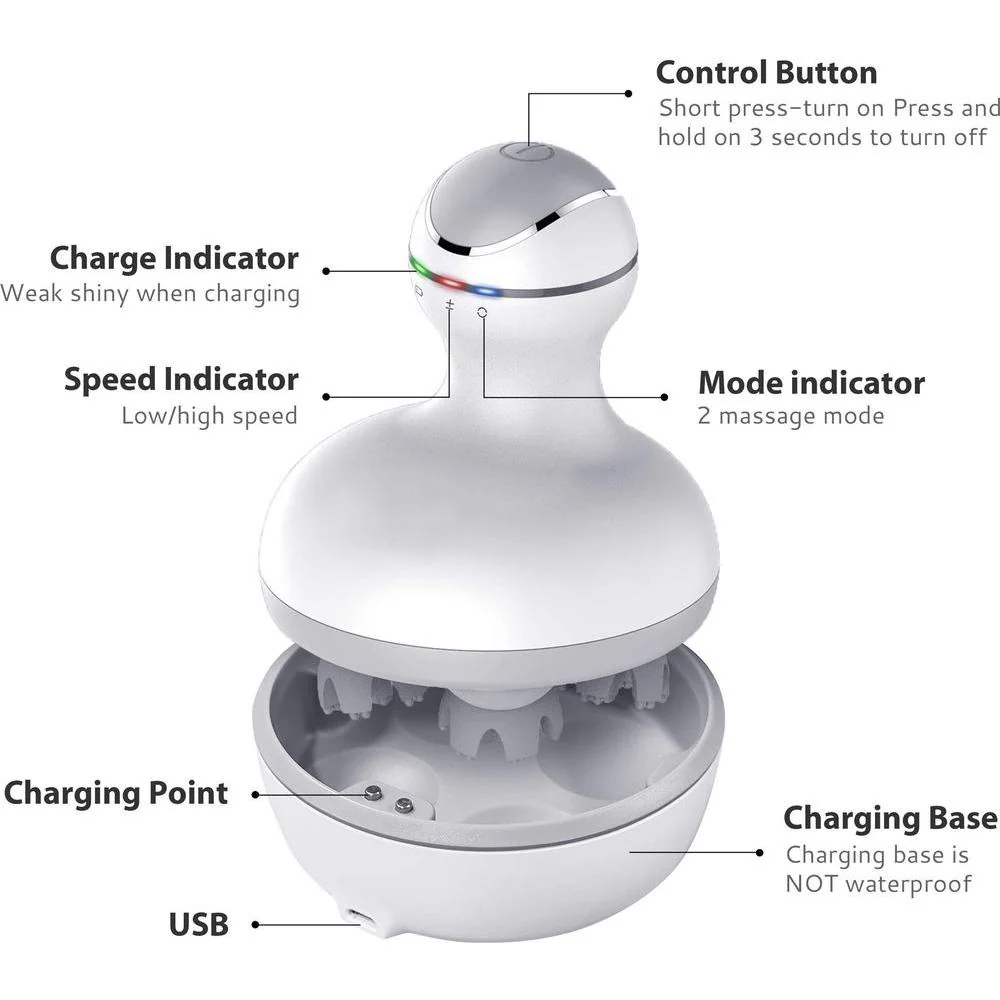 Waterproof Cordless Electric Scalp Massager - Ideal Add On For Japanese Head Spa Treatments - Image 8