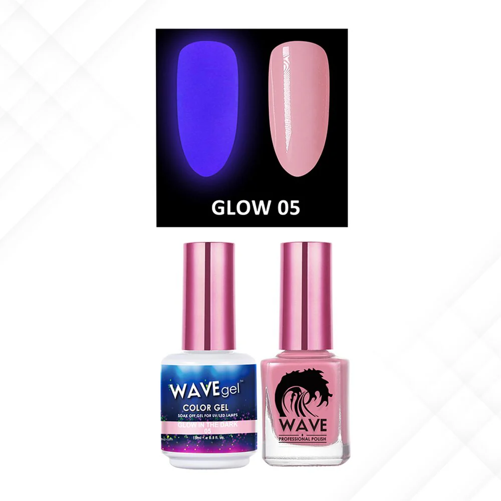 Wave Glow 2-In-1 Matching Duo Set / 1 Gel Polish 0.5 oz. + 1 Lacquer 0.5 oz. / #05