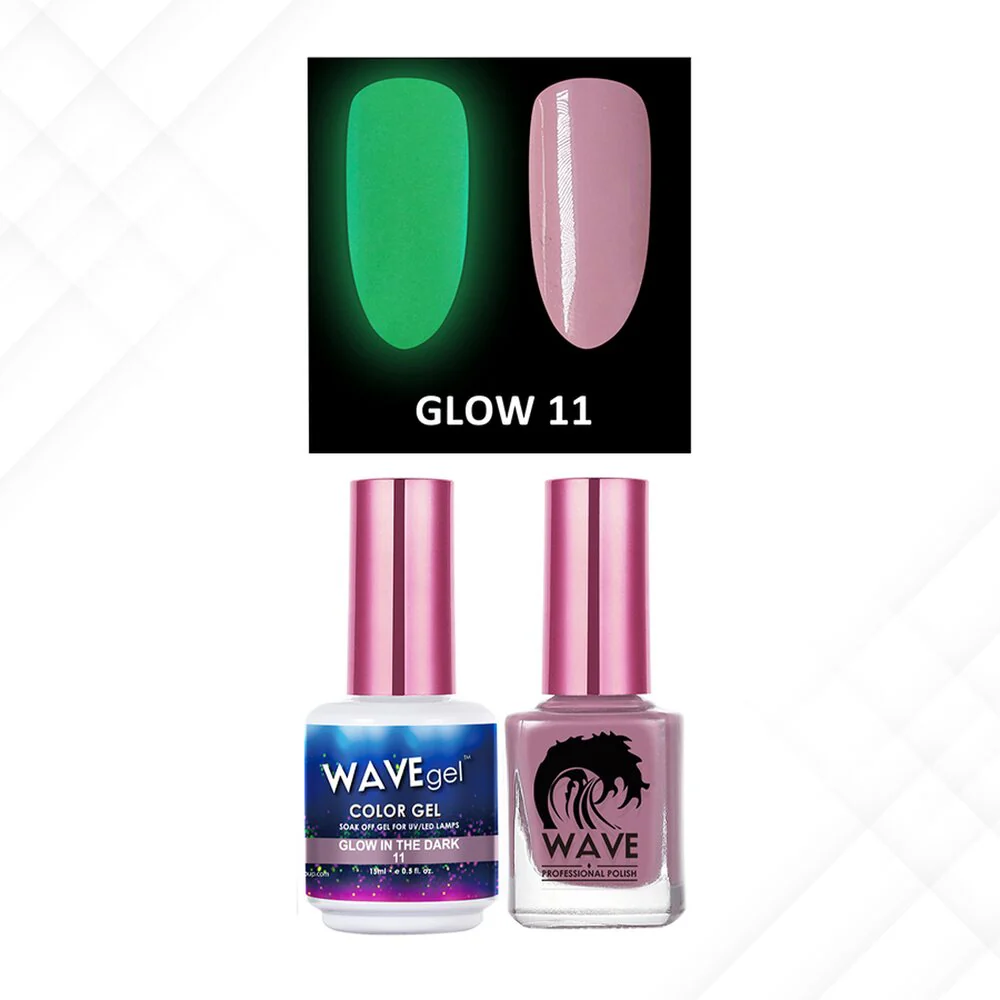 Wave Glow 2-In-1 Matching Duo Set / 1 Gel Polish 0.5 oz. + 1 Lacquer 0.5 oz. / #11