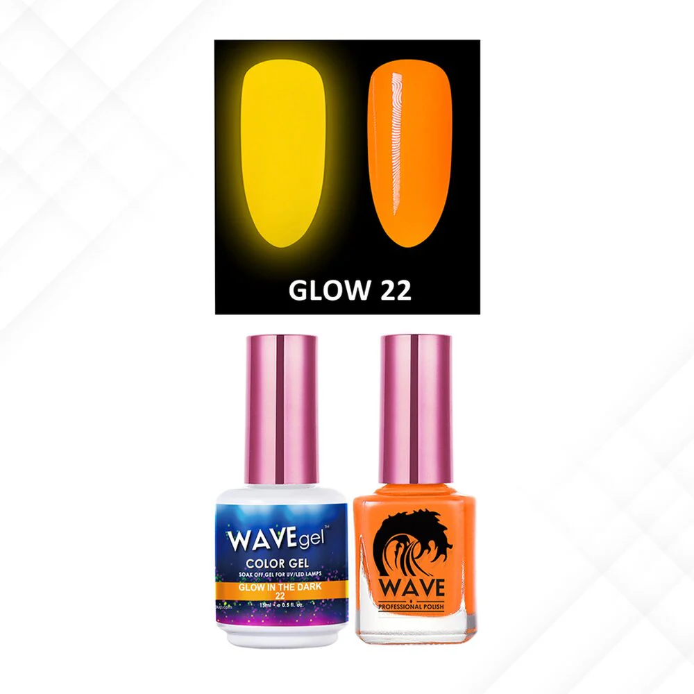 Wave Glow 2-In-1 Matching Duo Set / 1 Gel Polish 0.5 oz. + 1 Lacquer 0.5 oz. / #22
