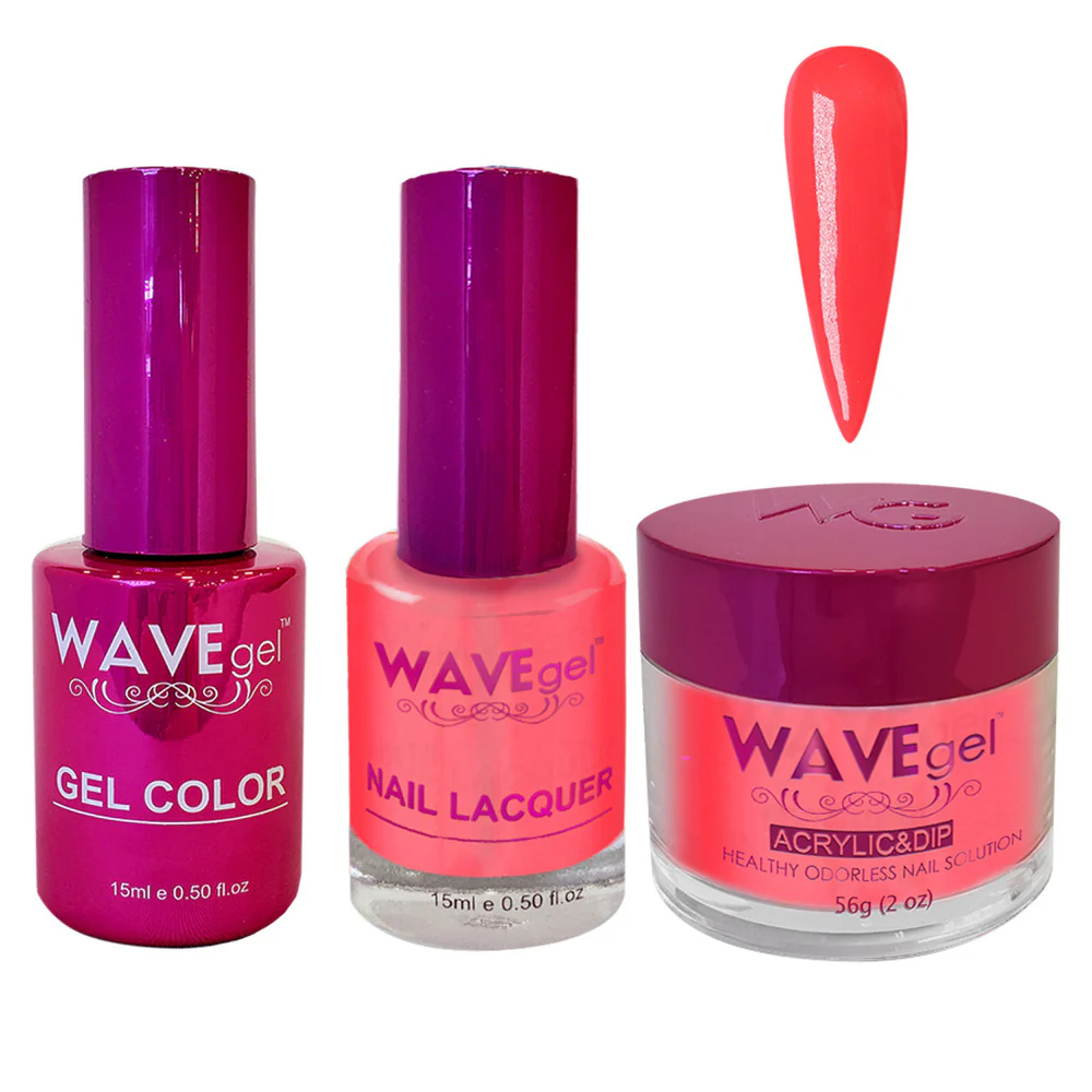 Wave Princess Collection 3-In-1 Matching Combo Set / 1 Gel Polish 0.5 oz. + 1 Lacquer 0.5 oz. + 1 Dip Powder 2 oz. / #100 Fallen Plant