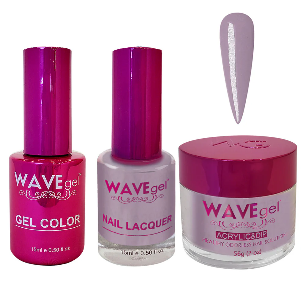 Wave Princess Collection 3-In-1 Matching Combo Set / 1 Gel Polish 0.5 oz. + 1 Lacquer 0.5 oz. + 1 Dip Powder 2 oz. / #18 Deluge