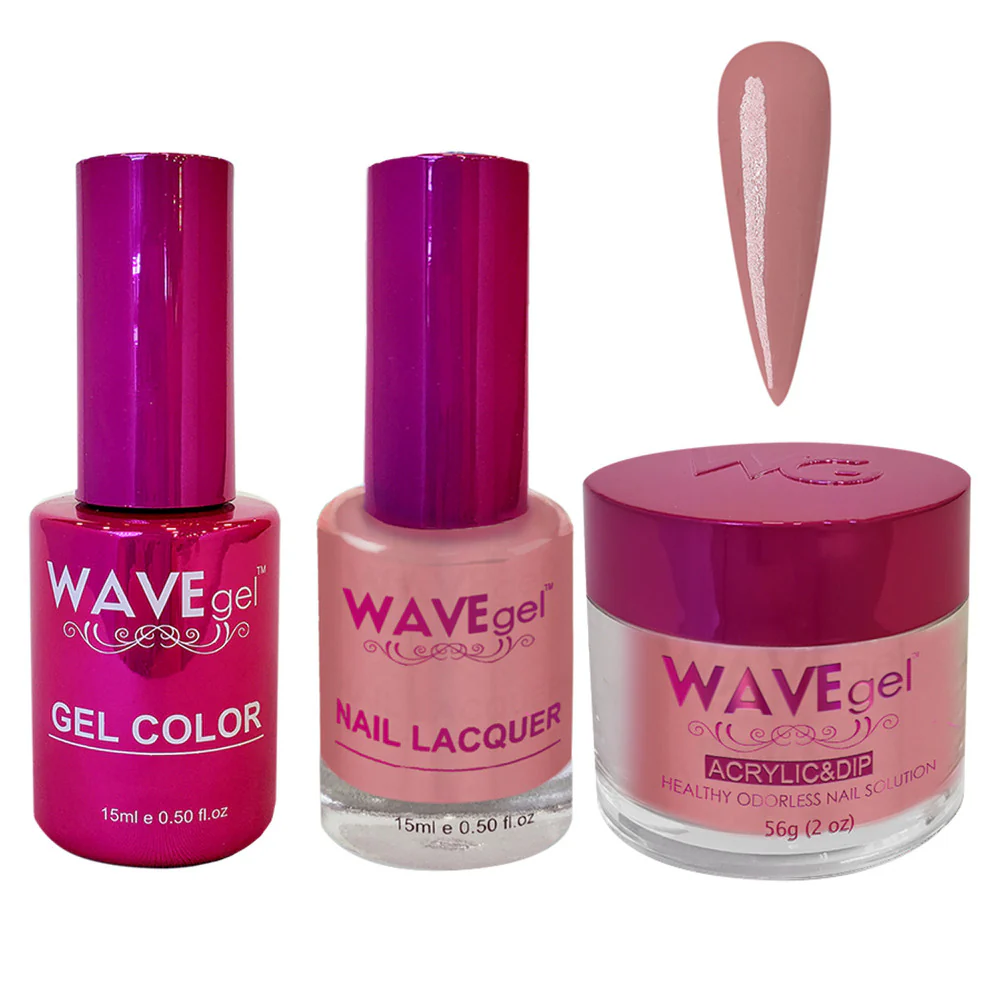 Wave Princess Collection 3-In-1 Matching Combo Set / 1 Gel Polish 0.5 oz. + 1 Lacquer 0.5 oz. + 1 Dip Powder 2 oz. / #26 Stone Palace